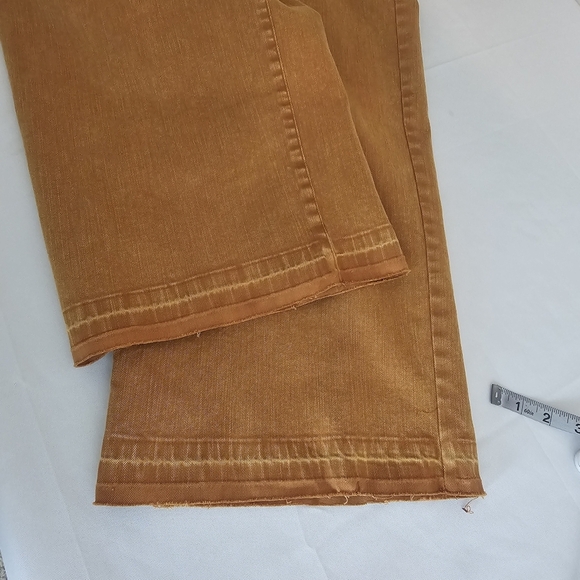 NWOT T.E By Tracy Evans Wide Leg Caramel Denim Jeans - Picture 9 of 11